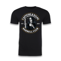 CAFFEINE & KILOS  REAPER SHIRT GOLD T SHIRT