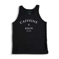 caffine and kilos Arch Logo Men's Tank Black