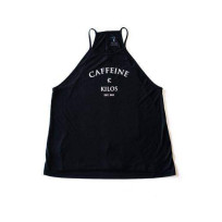 CAFFEINE & KILOS ARCH HIGH NECK FLOWY TANK