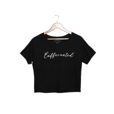 CAFFEINE & KILOS black loose fit crop