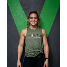 INVICTUS BATTLE TESTED MUSCLE TANK - WOMENS - ARMY GREEN