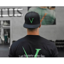 INVICTUS SNAPBACK FLAT BILL HAT - BLACK
