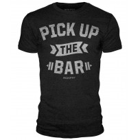 RokFit pick up the bar black t shirt 