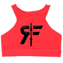 rokfit lizzie sports bra red