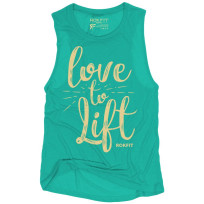 RokFit love to lift Womens Logo Tank