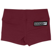 RokFit Womens merlot Booty Shorts